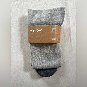Heather Grey Wellow Compression Socks